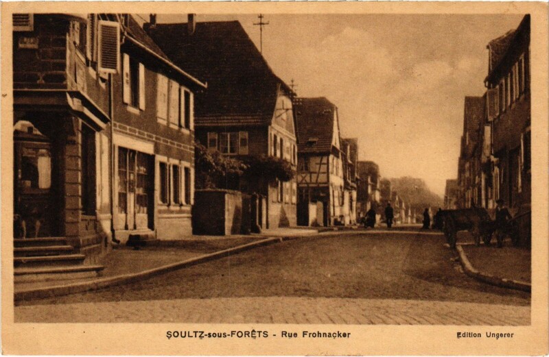 Carte postale ancienne Soultz-sous-Forets Rue Frohnacker