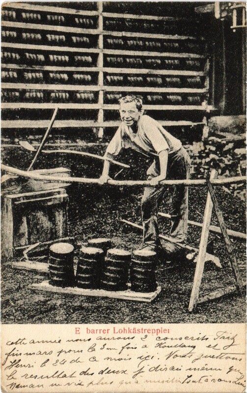 Carte postale ancienne E Barrer Lohkastrepplei Folklore