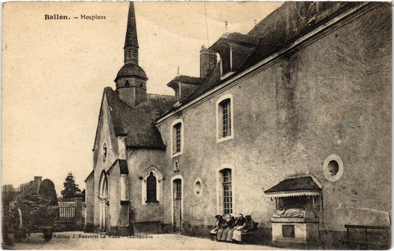 Carte postale ancienne Ballon Hospice