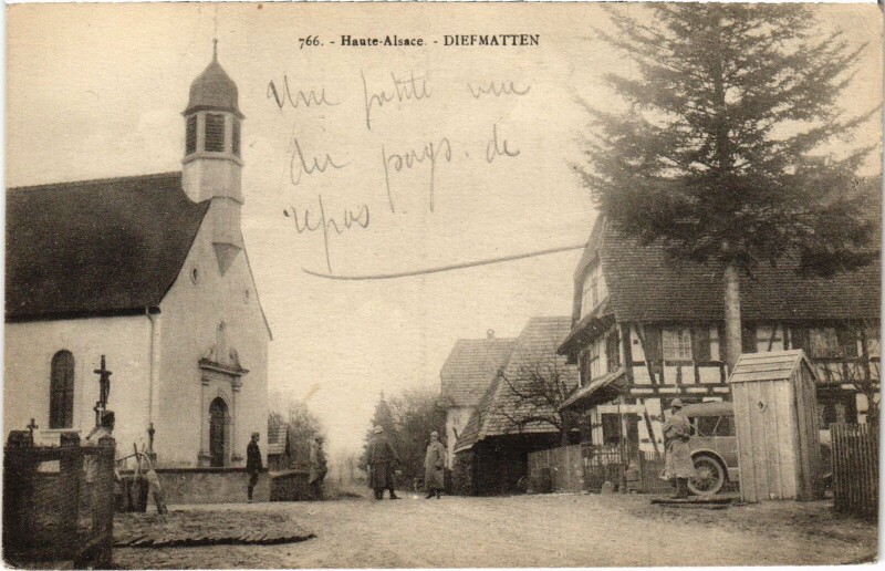 Carte postale ancienne Alsace Diefmatten à Diefmatten