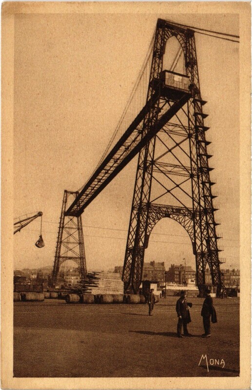 Carte postale ancienne Rouen Pont transbordeur à Rouen