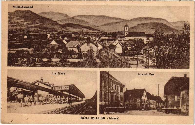 Carte postale ancienne Alsace Bollwiller à Bollwiller