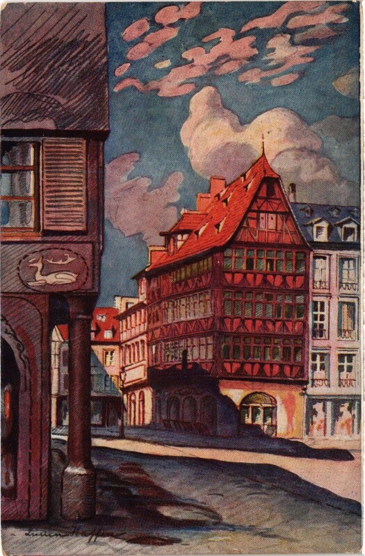 Carte postale ancienne Strasbourg Maison Kammerzell à Strasbourg