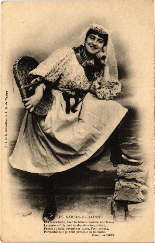 Carte postale ancienne Les Sables-d'Olonne Folklore aux Sables-d'Olonne