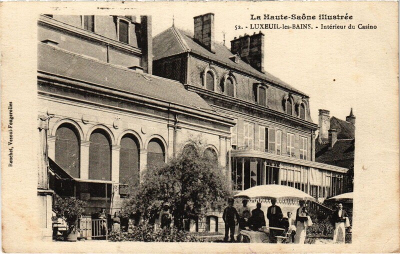 Carte postale ancienne Luxeuil-les-Bains Interieur du Casino à Luxeuil-les-Bains