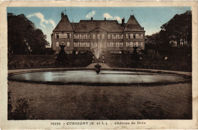 Carte postale ancienne Curbigny Le Chateau de Drée à Curbigny