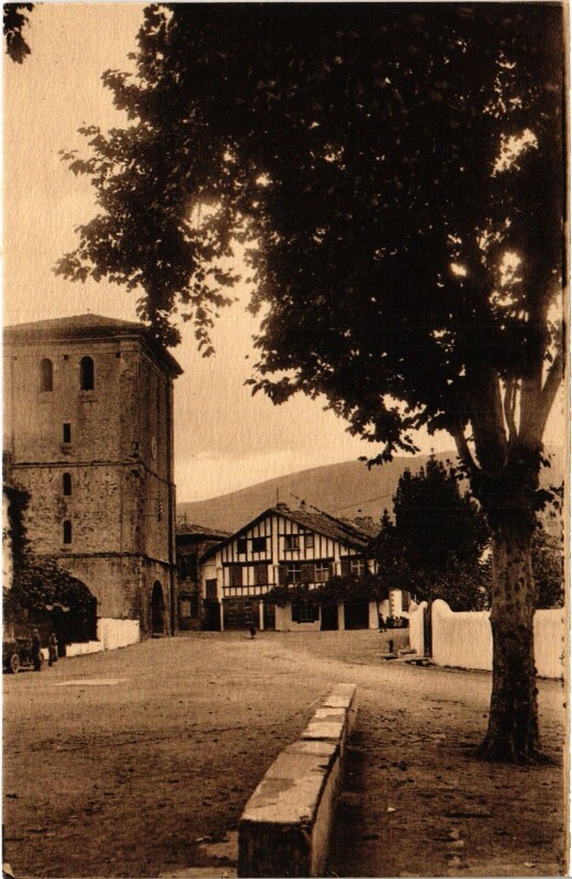Carte postale ancienne Pays Basque Ascain à Ascain