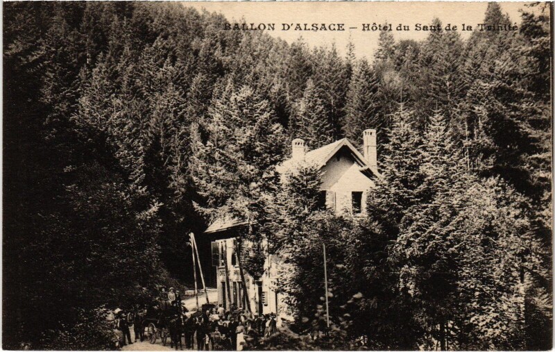 Carte postale ancienne Ballon d'Alsace Hotel du saut de la Trinité