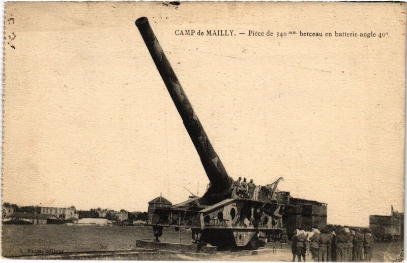 Carte postale ancienne Camp de Mailly berceau Militaire