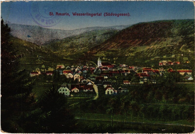 Carte postale ancienne Saint-Amarin Wesserlingertal à Saint-Amarin