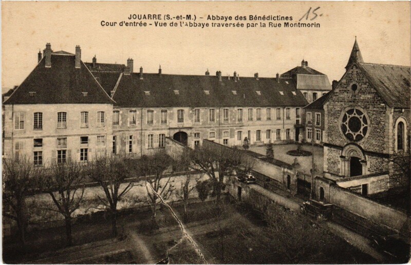 Carte postale ancienne Jouarre Abbaye des Benedictines à Jouarre