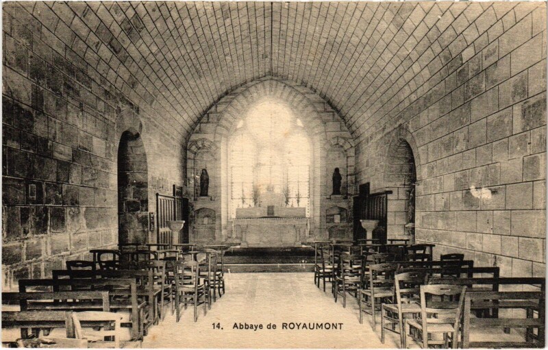 Carte postale ancienne Abbaye de Royaumont