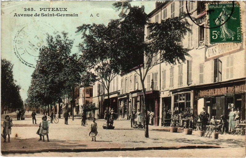Carte postale ancienne Puteaux Avenue de Saint-Germain à Puteaux