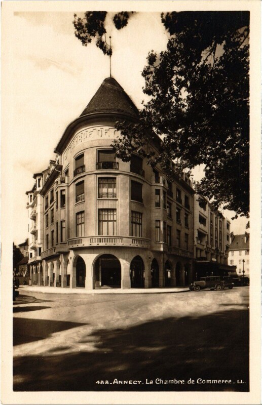Carte postale ancienne Annecy Chambre de Commerce à Annecy