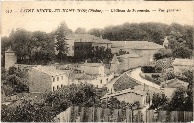 Carte postale ancienne Saint-Didier-au-Mont-d'Or Le Chateau de Fromente à Saint-Didier-au-Mont-d'Or