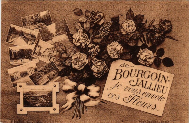 Carte postale ancienne Jallieu - De Bourgoin-Jallieu - Scenes - Fleurs France à Bourgoin-Jallieu