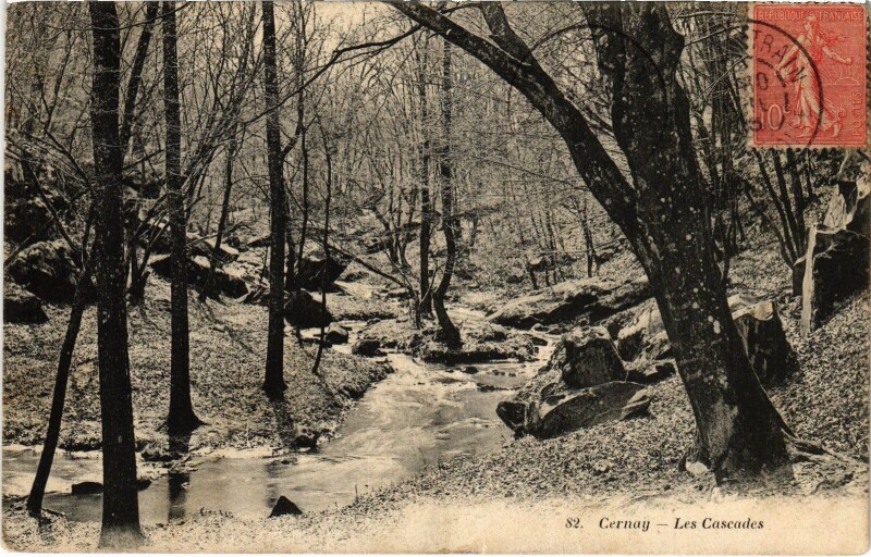 Carte postale ancienne Cernay-la-Ville Les Cascades à Cernay-la-Ville