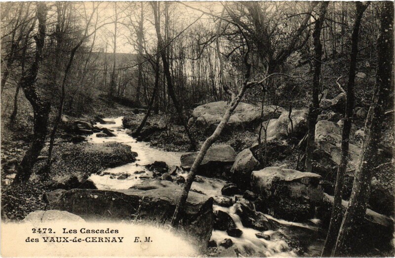 Carte postale ancienne Cernay-la-Ville Les Cascades des Vaux-de-Cernay à Cernay-la-Ville