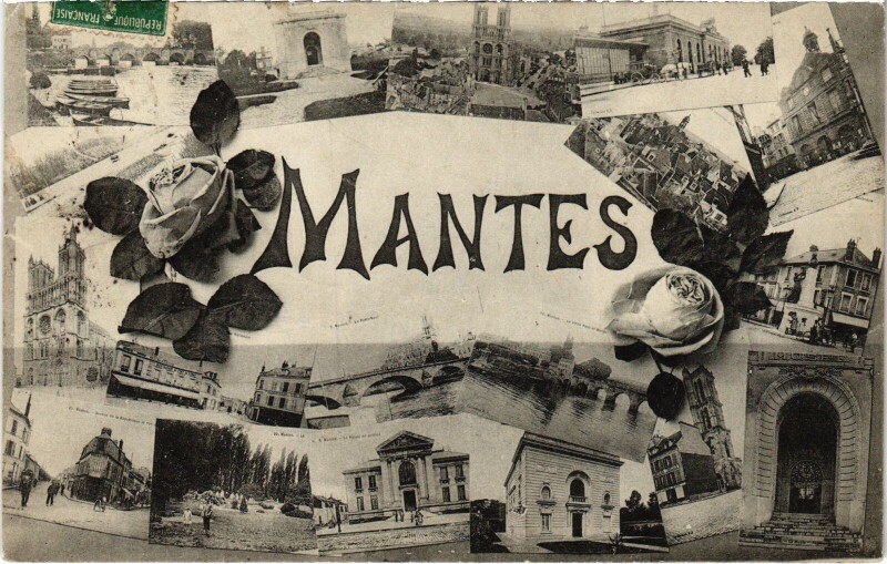 Carte postale ancienne Mantes-la-Jolie Scenes à Mantes-la-Jolie
