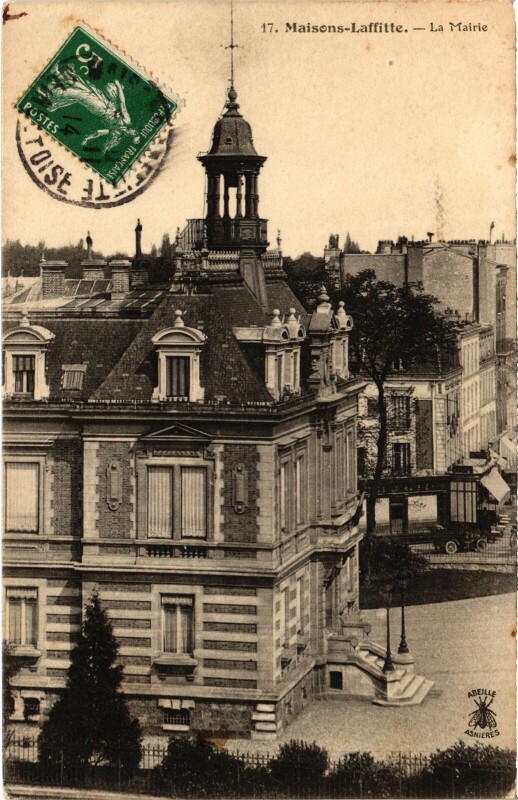 Carte postale ancienne Maisons-Laffitte Mairie à Maisons-Laffitte
