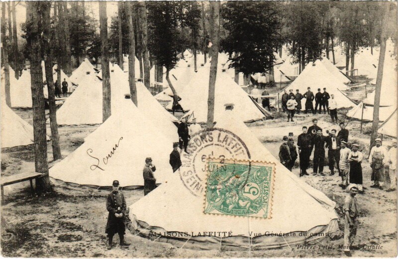 Carte postale ancienne Maisons-Laffitte Camp - Vue Generale à Maisons-Laffitte