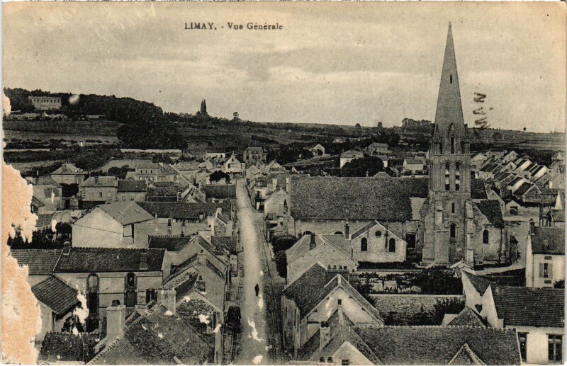 Carte postale ancienne Limay Vue Generale à Limay