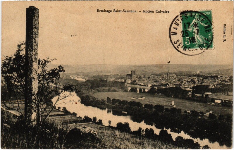Carte postale ancienne Mantes-la-Jolie Ermitage Saint-Sauveur - Ancien Calvaire à Mantes-la-Jolie