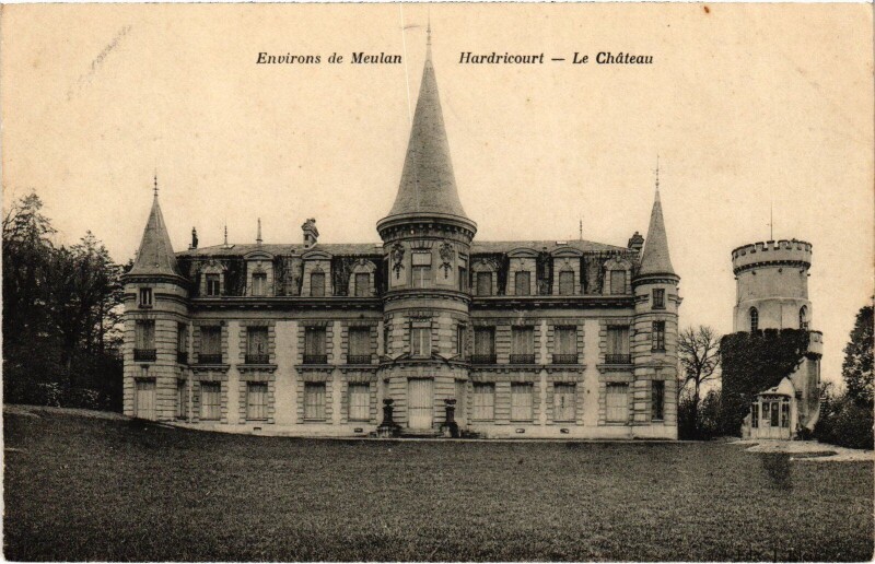 Carte postale ancienne Hardricourt Le Chateau à Hardricourt