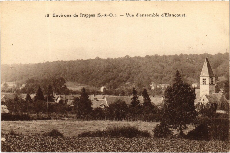 Carte postale ancienne Elancourt Vue d'Ensemble