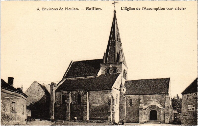 Carte postale ancienne Gaillon L'Eglise de l'Assomption