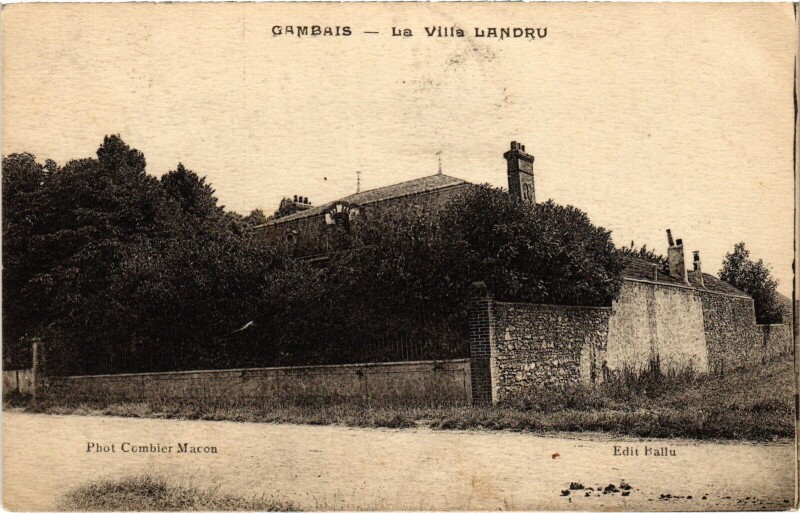 Carte postale ancienne Gambais La Villa Landru à Gambais