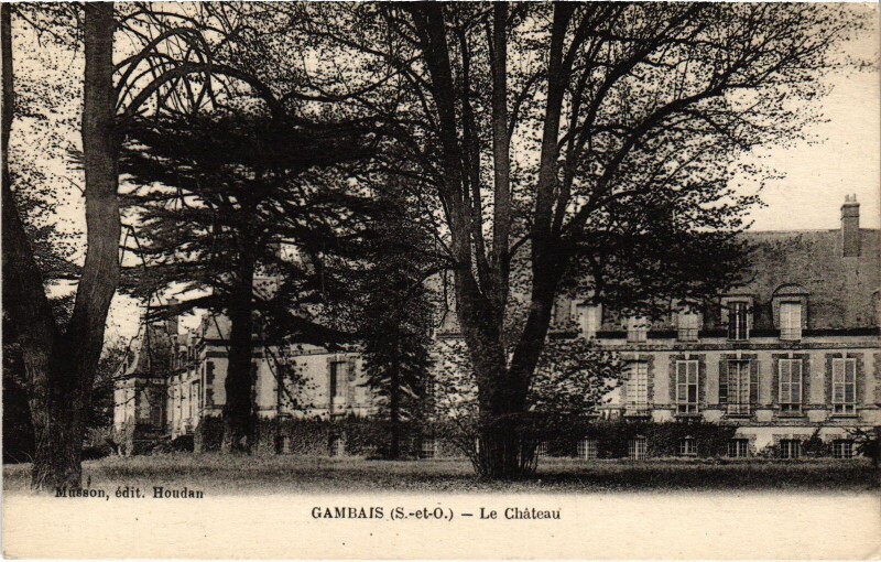 Carte postale ancienne Gambais Le Chateau à Gambais