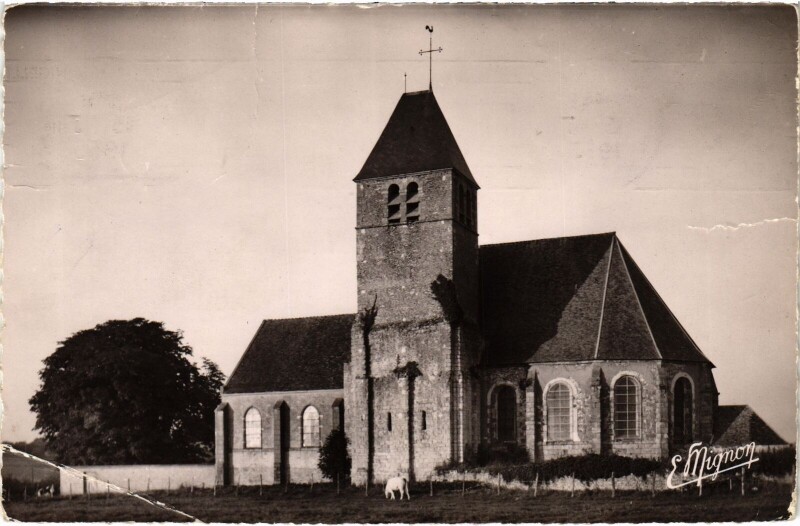Carte postale ancienne Gambais Eglise à Gambais