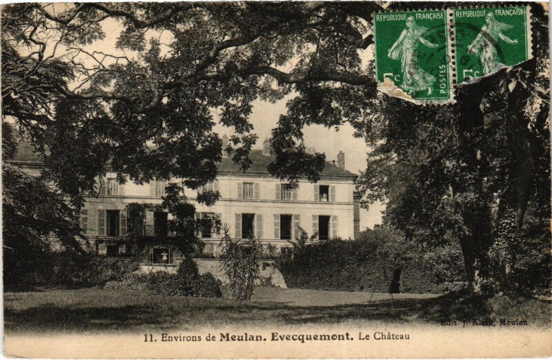 Carte postale ancienne Evecquemont Le Chateau