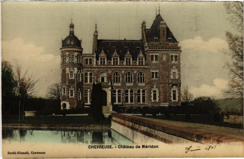 Carte postale ancienne Chevreuse Chateau de Meridon à Chevreuse