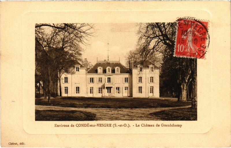 Carte postale ancienne Grandchamp Chateau de Grandchamp à Grandchamp