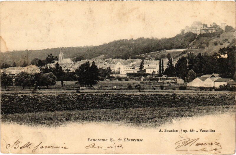 Carte postale ancienne Chevreuse Panorama à Chevreuse