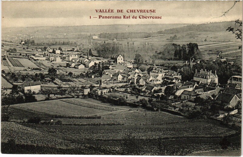 Carte postale ancienne Chevreuse Panorama Est à Chevreuse