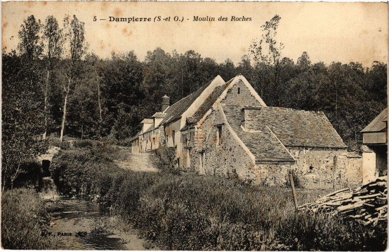 Carte postale ancienne Dampierre Moulin des Roches