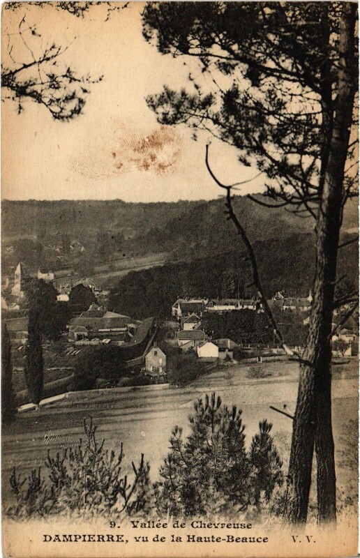 Carte postale ancienne Dampierre Vu de la Haute Beauce