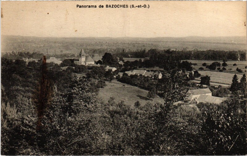 Carte postale ancienne Bazoches Panorama