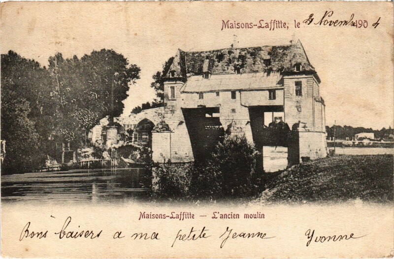 Carte postale ancienne Maisons-Laffitte Ancien Moulin à Maisons-Laffitte
