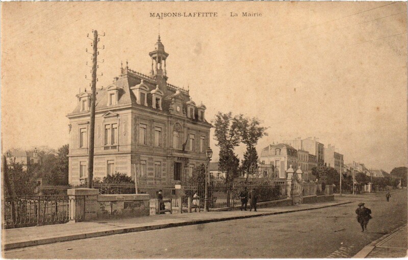 Carte postale ancienne Maisons-Laffitte Mairie à Maisons-Laffitte