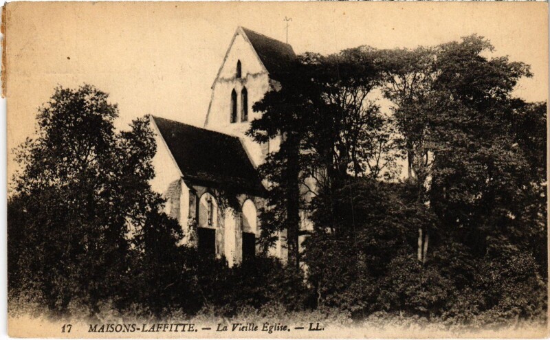 Carte postale ancienne Maisons-Laffitte Vieille Eglise à Maisons-Laffitte