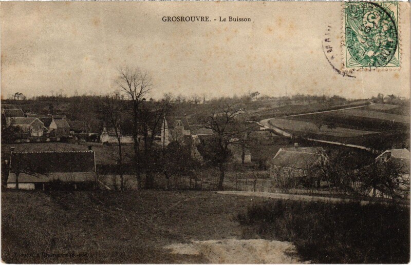 Carte postale ancienne Grosrouvre Le Buisson à Grosrouvre