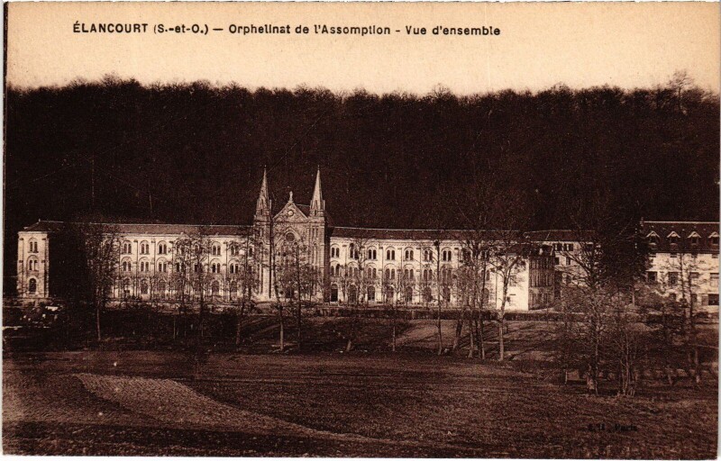Carte postale ancienne Elancourt Orphelinat de l'assomption - Vue d'Ensemble