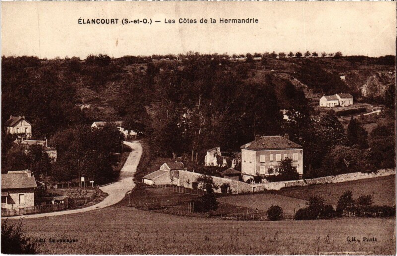 Carte postale ancienne Elancourt Les Cotes de la Hermandrie