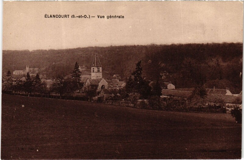 Carte postale ancienne Elancourt Vue Generale
