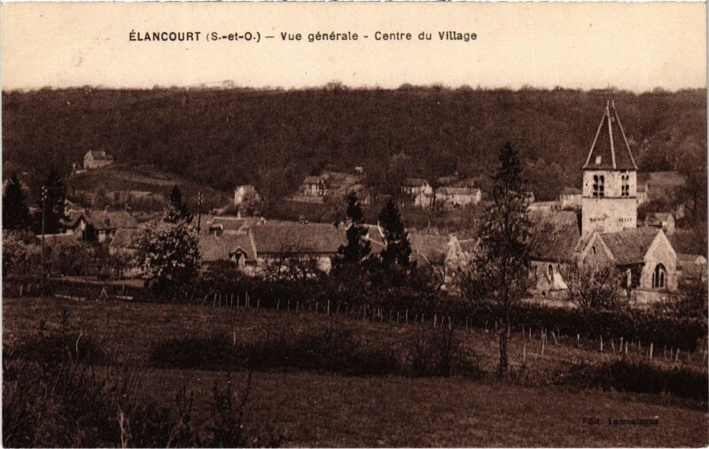 Carte postale ancienne Elancourt Vue Generale