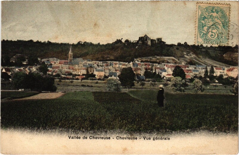 Carte postale ancienne Chevreuse Vue Generale à Chevreuse